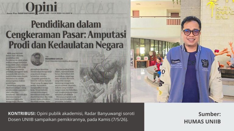 RADAR BANYUWANGI SOROT PEMIKIRAN DOSEN UNIIB